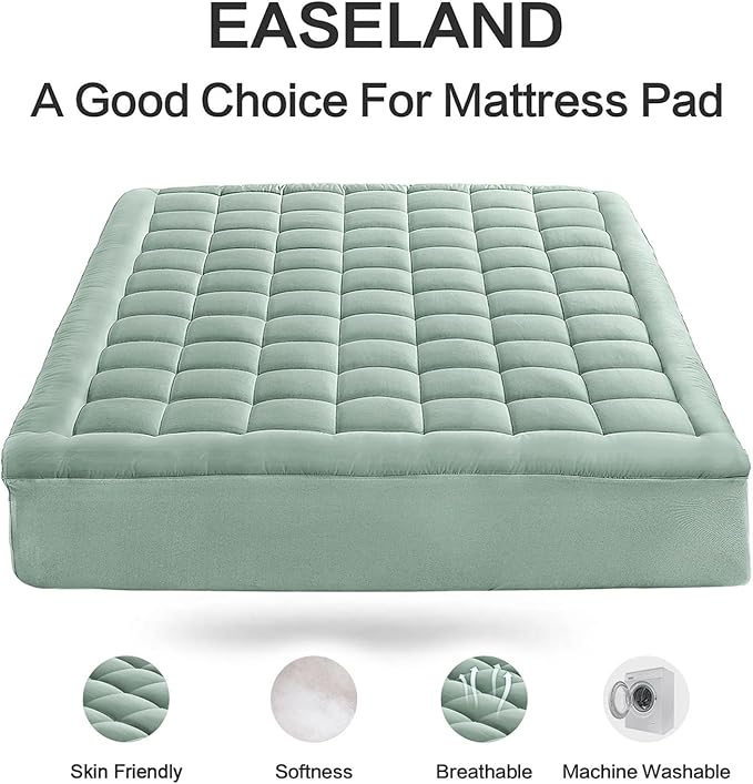 Cooling Mattress Pad - Twin - 39 x 75 in - 21 in Deep Pocket