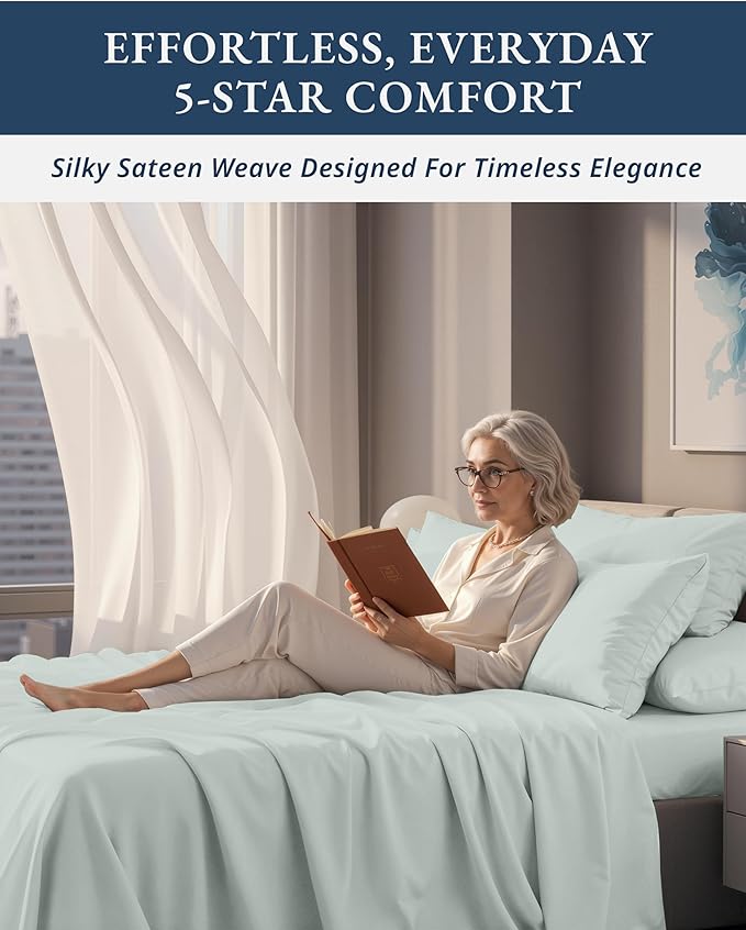Linen Bed Sheet Set - Queen