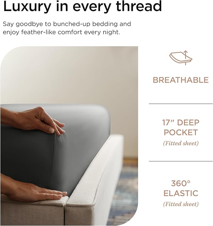 Bed Sheet Set - King - 4 Piece