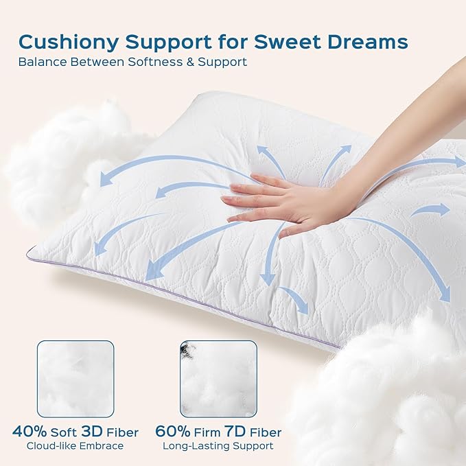 Down Alternative Bed Pillow - Queen - 2 Pack