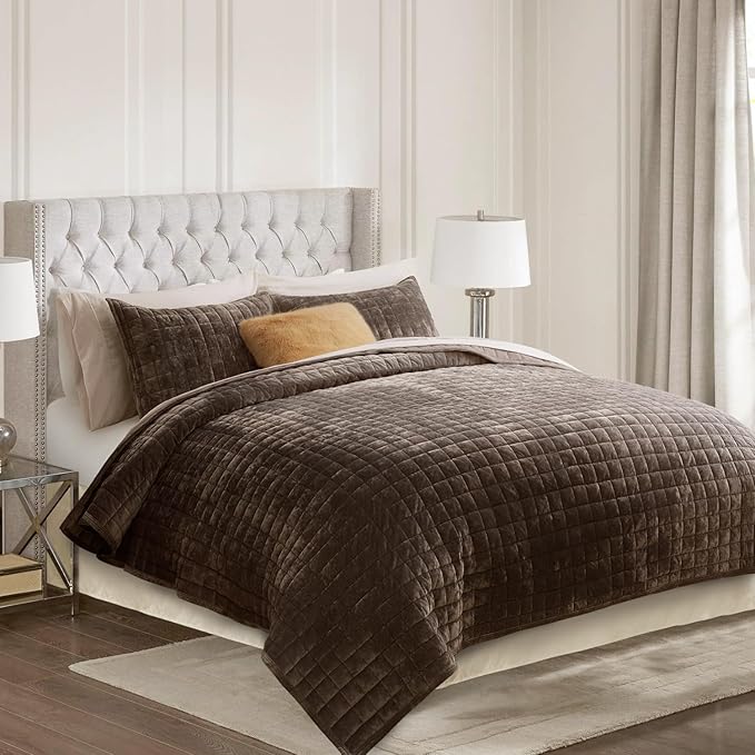 Velvet Quilt Set - Queen