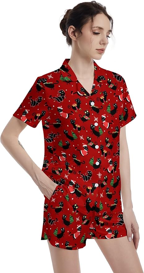 Women's Pajama Set - Short Sleeve - 2 Piece