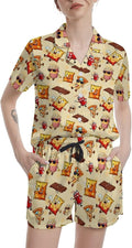 Women's Pajama Set - Short Sleeve - 2 Piece