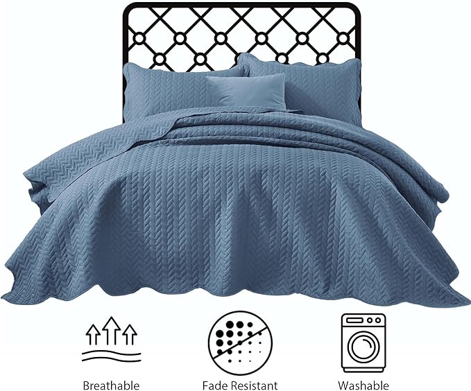 Microfiber Quilt Set - King - 8 Pack