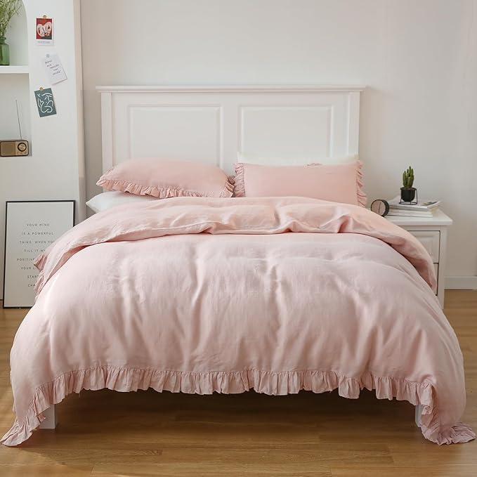 Linen Duvet Cover Set - Twin