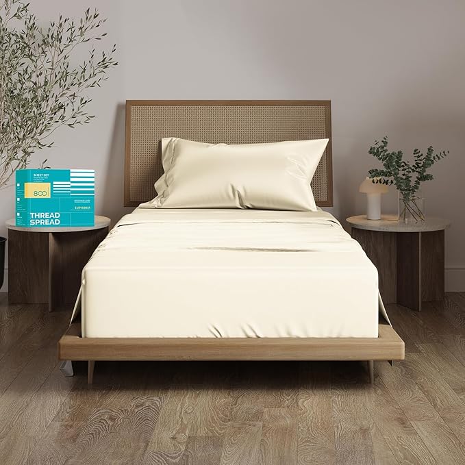 Cooling Bed Sheet Set - Twin - 16 in Deep Pocket - 3 Piece