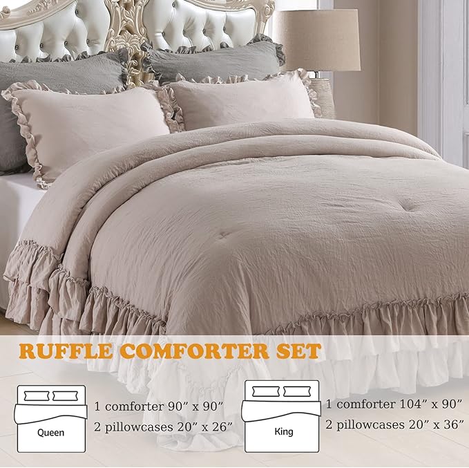 Microfiber Comforter Set - King - 3 Piece
