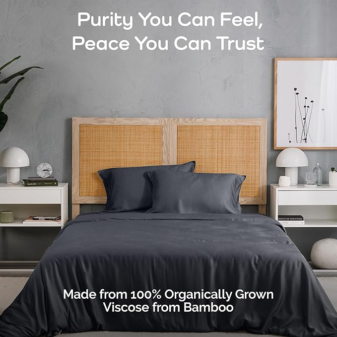 Bamboo Cooling Duvet Cover Set - Queen - 3 Piece