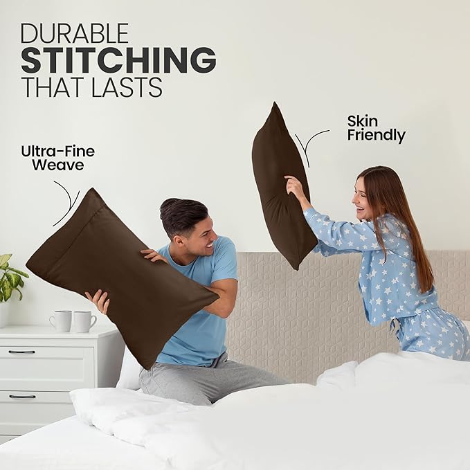 Microfiber Pillowcase Set - Queen - 20 x 30 in - 2 Pack