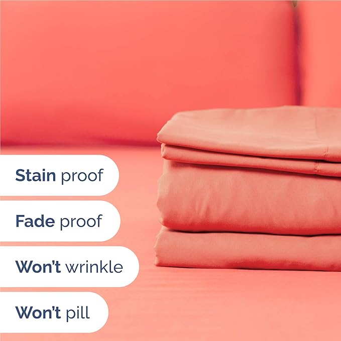 Cooling Bed Sheet Set - Full - 16 in Deep Pocket - 6 Piece