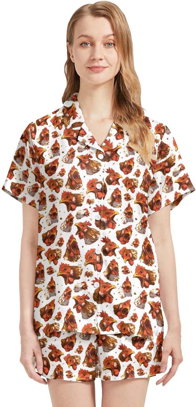 Women's Pajama Set - Short Sleeve - 2 Piece