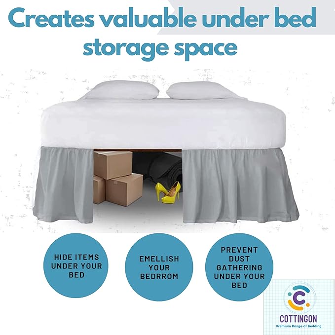 Microfiber Bed Skirt - Full - 16 in Drop