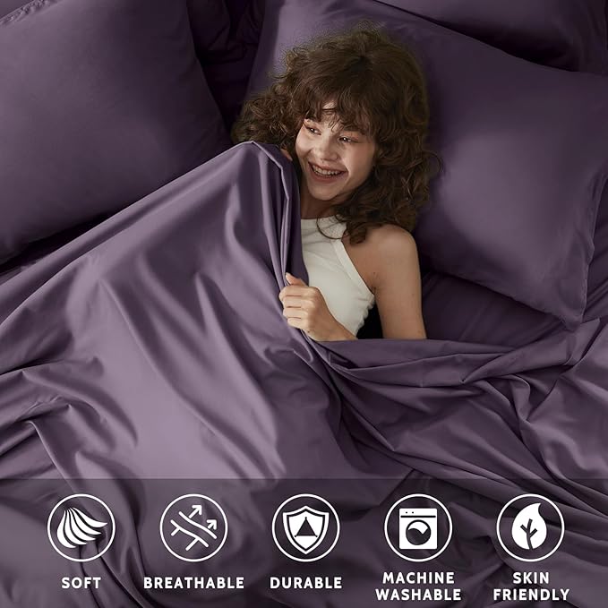 Microfiber Cooling Bed Sheet Set - Full - 6 Piece