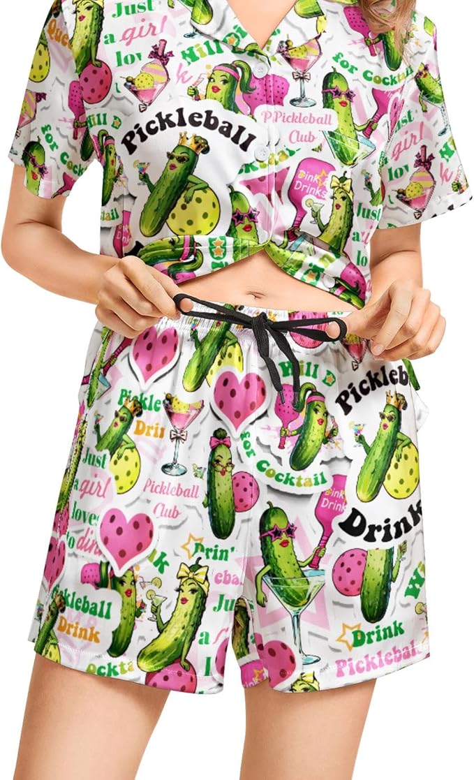 Women's Pajama Set - Short Sleeve - 2 Piece