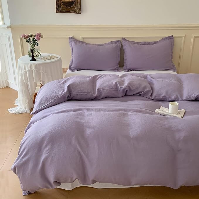 Linen Duvet Cover Set - Twin
