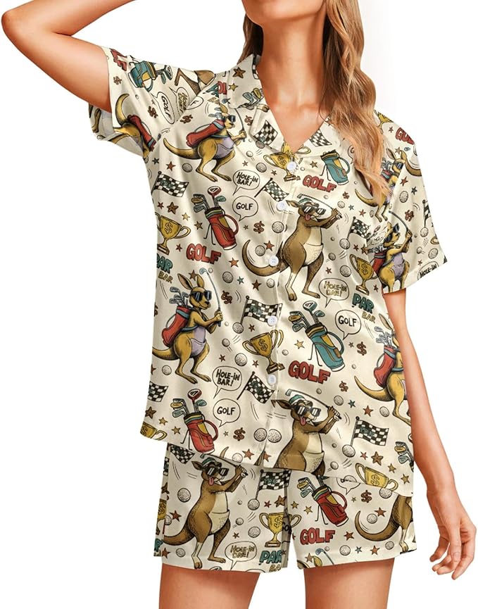 Women's Pajama Set - Short Sleeve - 2 Piece
