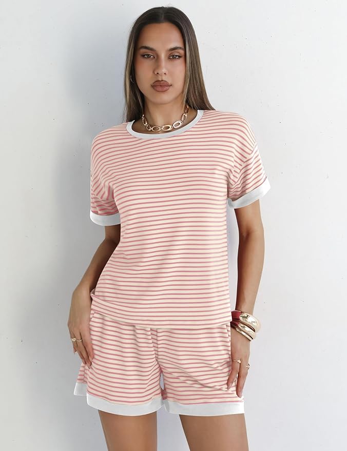 Shorts Pajama Set - Short Sleeve - 2 Piece
