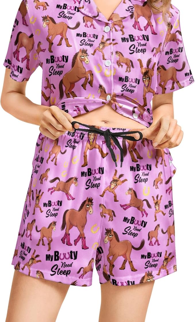Women's Pajama Set - Short Sleeve - 2 Piece
