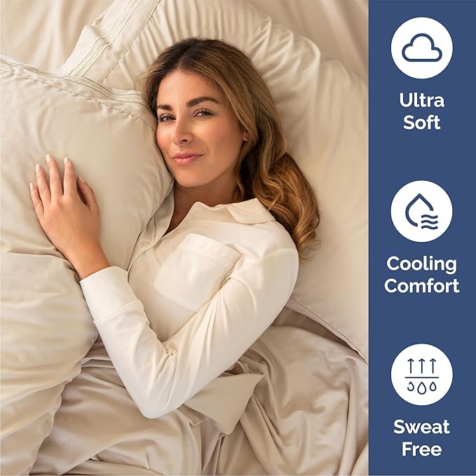 Cooling Bed Sheet Set - Queen - 4 Piece