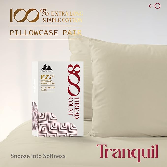 Linen Cooling Pillowcase Set - King - 2 Piece