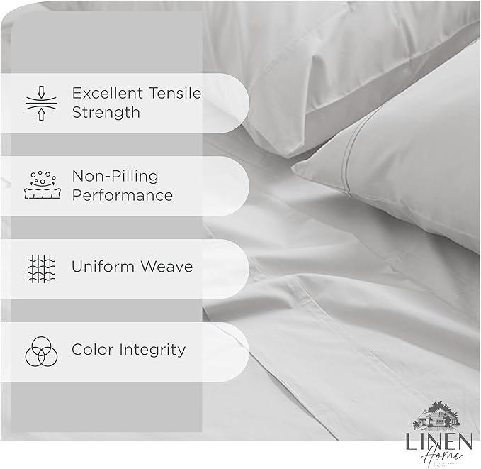 100% Cotton Bed Sheet Set - Queen - 8 Piece