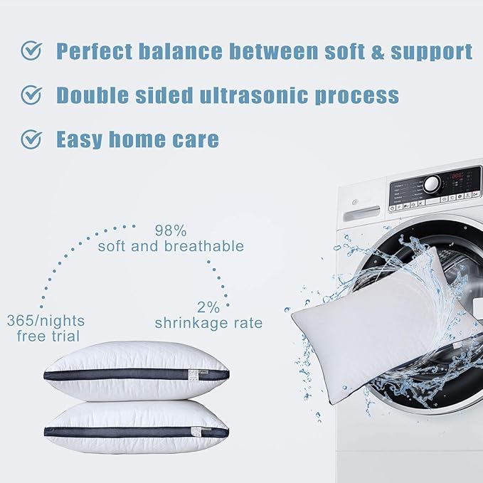 Bed Pillow - Standard - 4 Pack