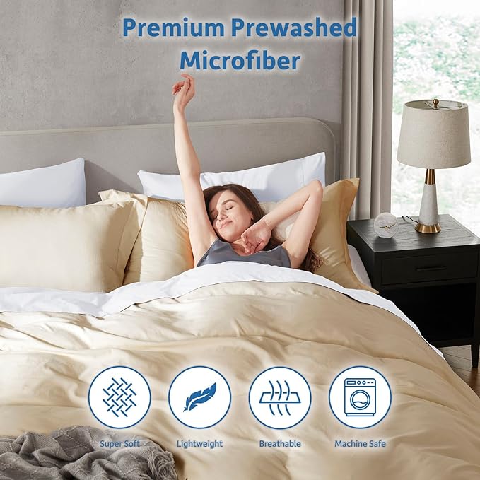 Duvet Cover Set - Queen - 90 x 90 in - 3 Piece