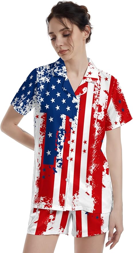 Women's Pajama Set - Short Sleeve - 2 Piece