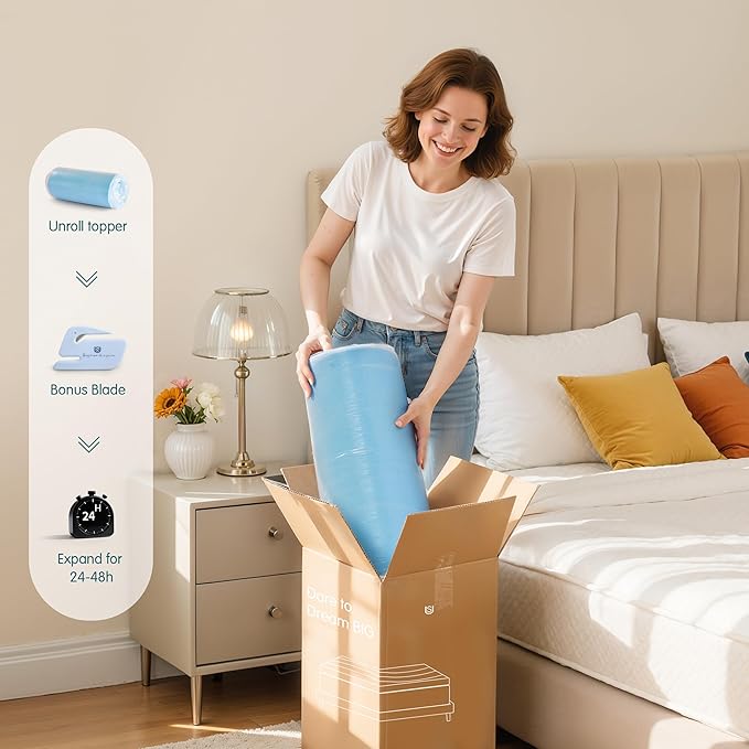 Memory Foam Mattress Topper - Twin