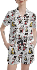 Women's Pajama Set - Short Sleeve - 2 Piece