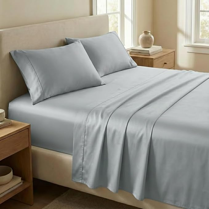 100% Cotton Bed Sheet Set - Queen - 4 Piece