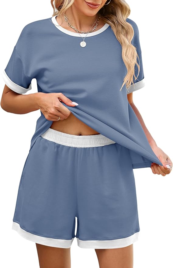 Shorts Pajama Set - Short Sleeve - 2 Piece