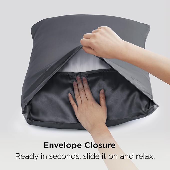 Satin Pillowcase Set - Standard - 20 x 26 in - 2 Pack