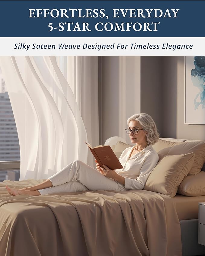 Linen Bed Sheet Set - Twin