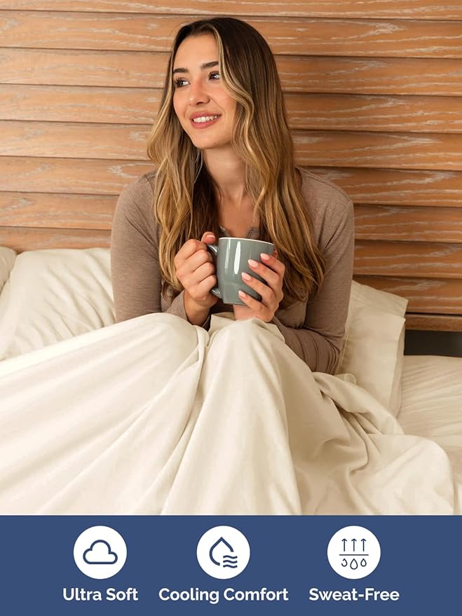 Cooling Bed Sheet Set - Full - 6 Piece
