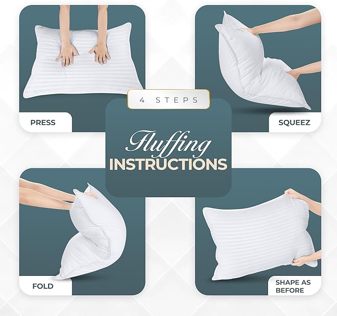 Down Alternative Cooling Bed Pillow - Queen - 2 Piece