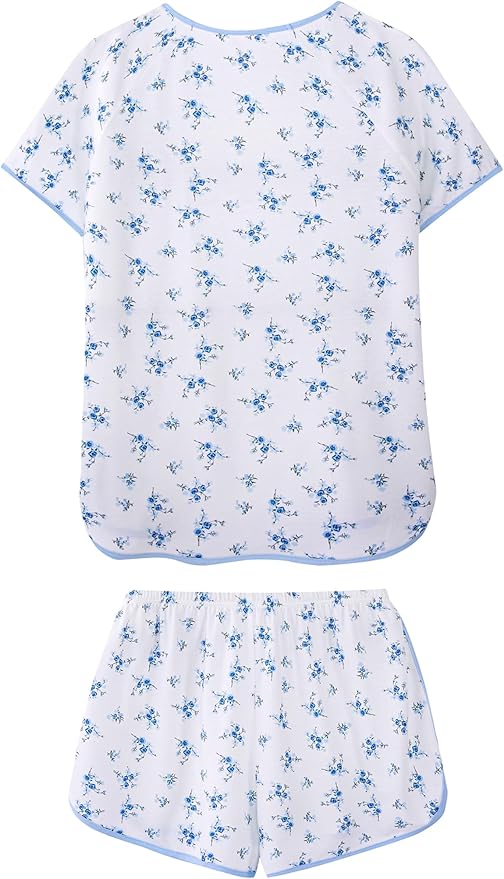 Women's Shorts Pajama Set - Short Sleeve - 2 Piece