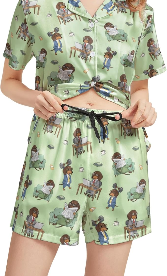 Women's Pajama Set - Short Sleeve - 2 Piece