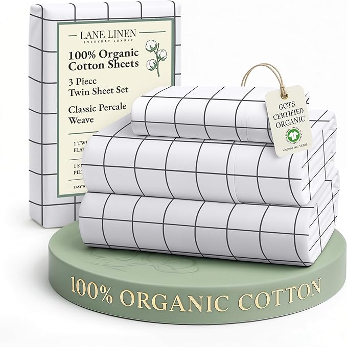 Linen Bed Sheet Set - Twin - 15 in Deep Pocket - 3 Piece