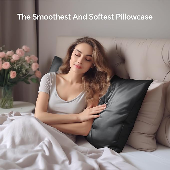 Mulberry Silk Cooling Pillowcase Set - Standard - 20 x 26 in - 2 Pack