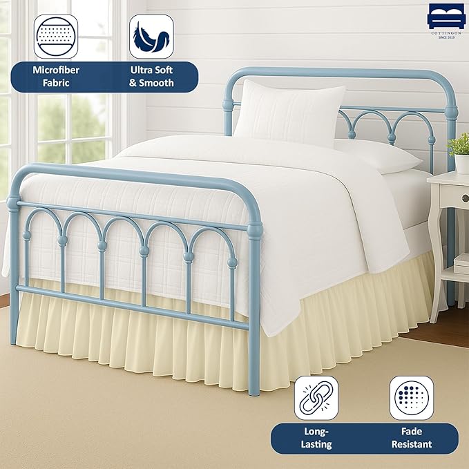 Microfiber Bed Skirt - Full - 16 in Drop