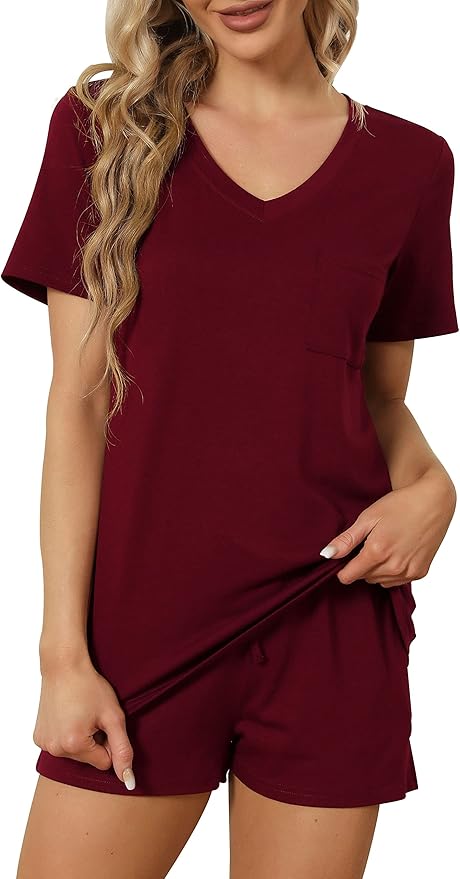 Women's Pajama Set - Short Sleeve - 2 Piece