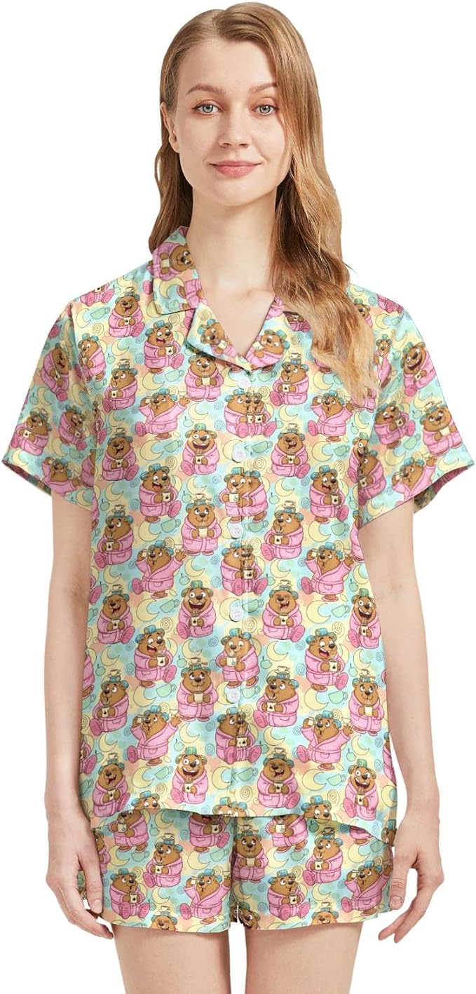 Women's Pajama Set - Short Sleeve - 2 Piece
