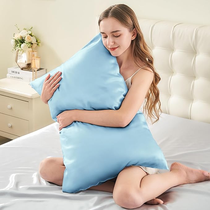 Mulberry Silk Cooling Pillowcase Set - Standard - 20 x 26 in - 2 Pack