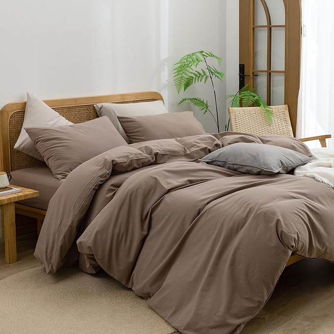 Linen Duvet Cover Set - King - 3 Piece