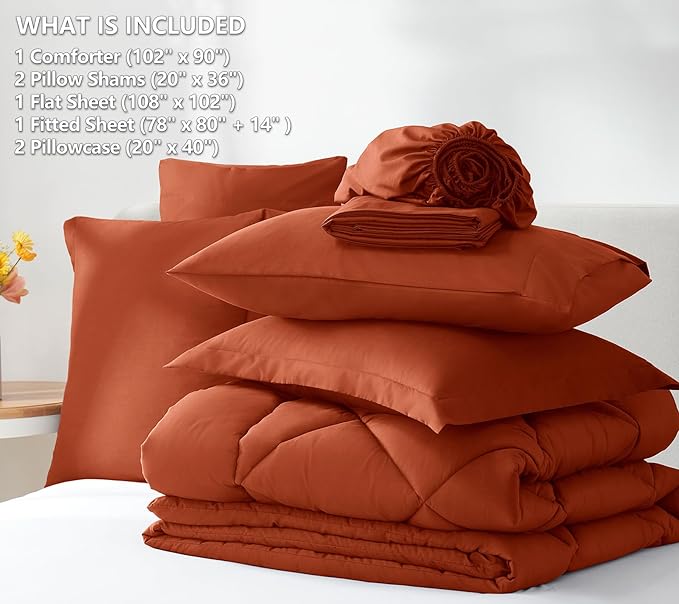 Down Alternative Comforter Set - King - 7 Piece