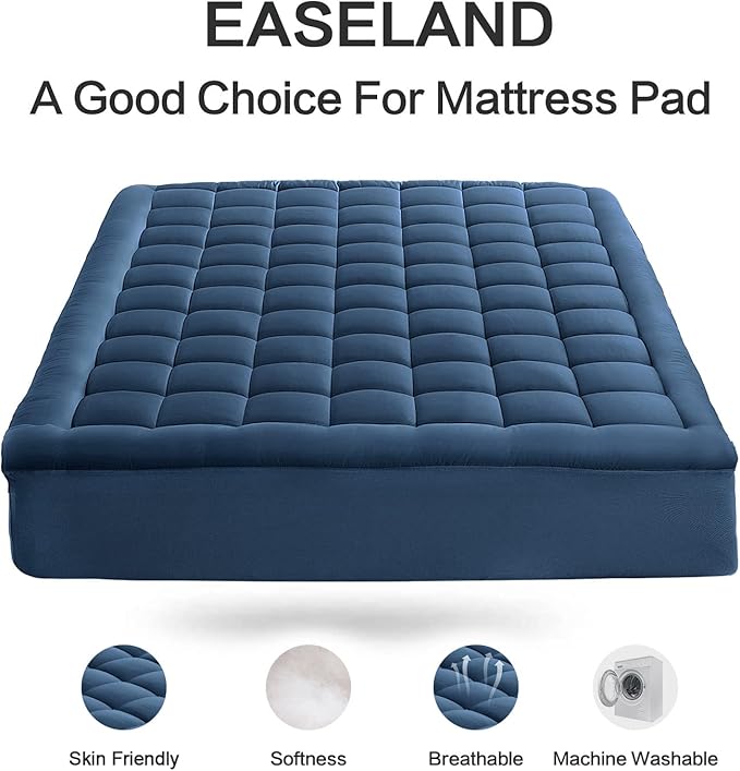 Cooling Mattress Pad - Twin - 39 x 75 in - 21 in Deep Pocket
