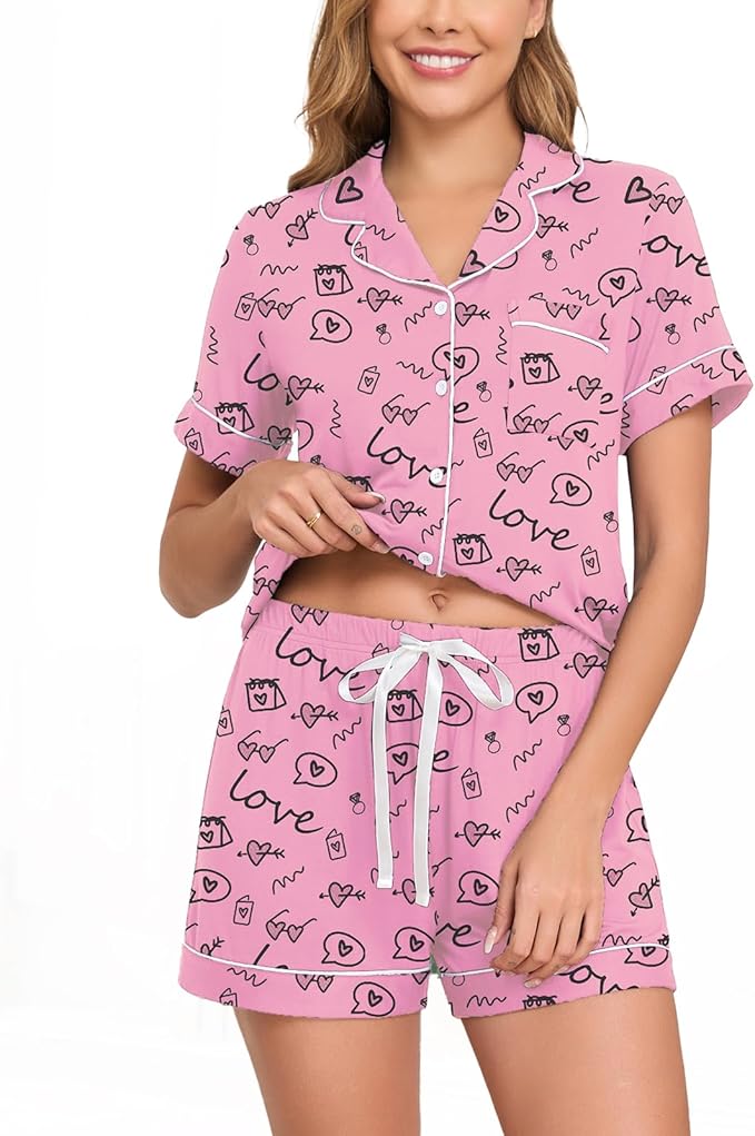 Pajama Set - Short Sleeve - 2 Piece