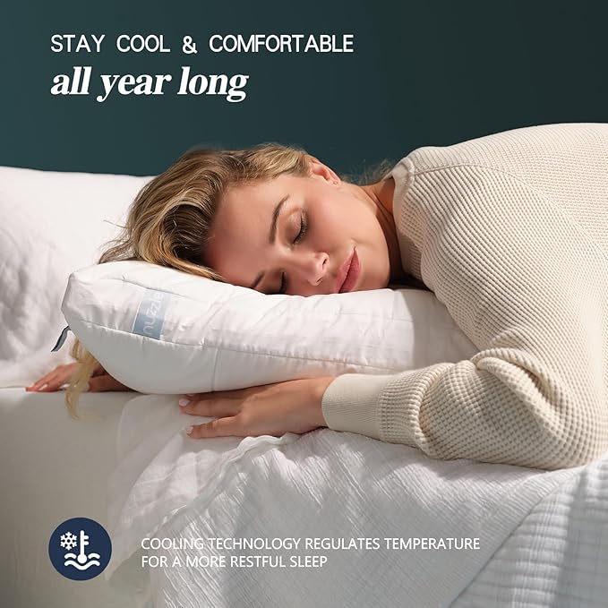 Cooling Bed Pillow - King - 4 Piece