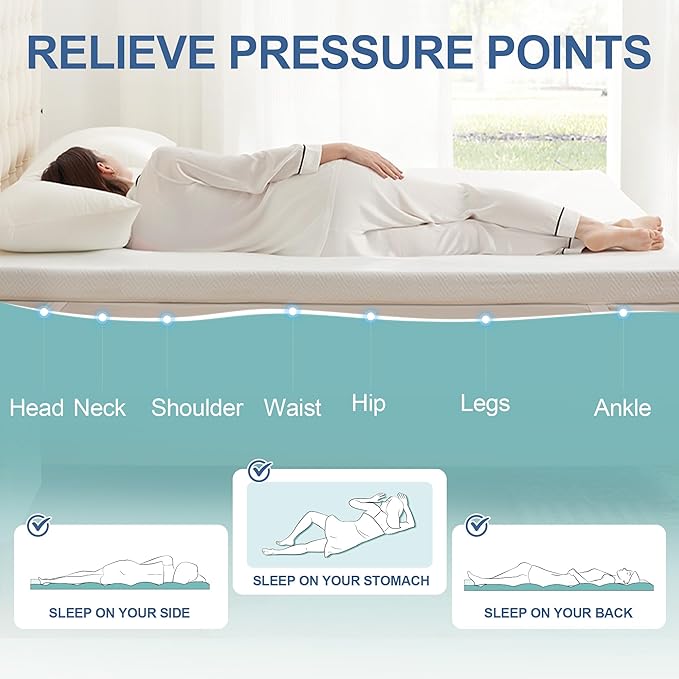 Memory Foam Mattress Topper - Queen